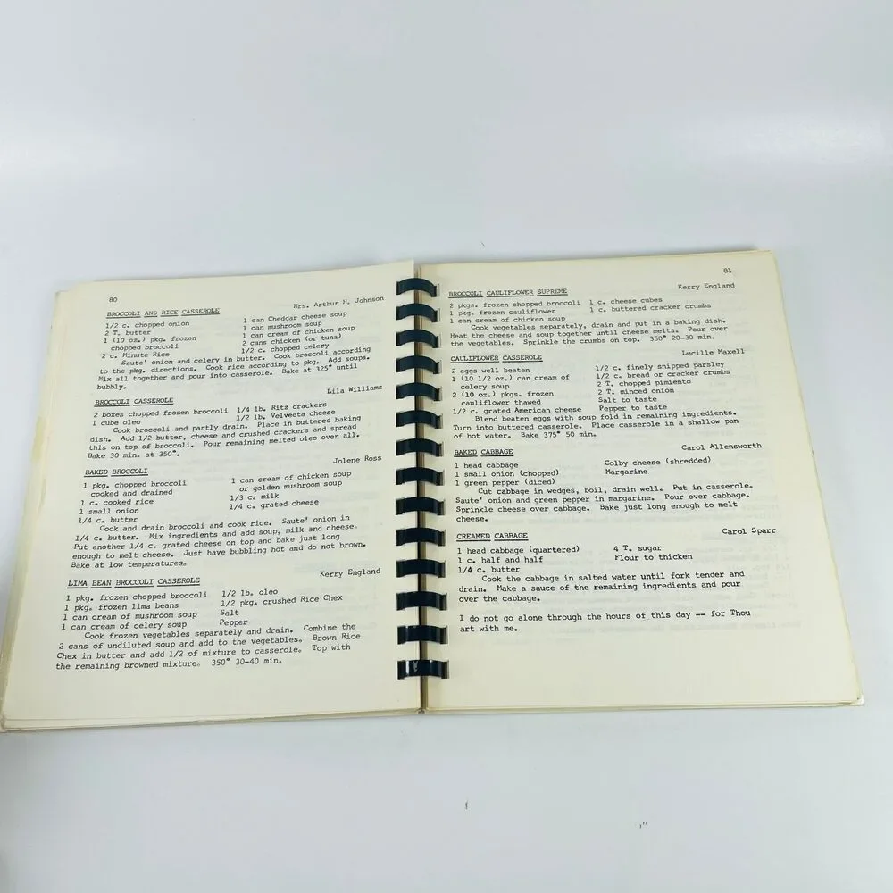 Cooking with the Spirit VTG Spiral Cookbook Red Oak Iowa First United Methodist